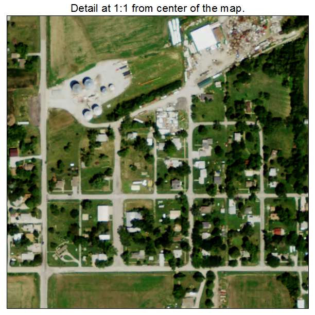 Alvo, Nebraska aerial imagery detail