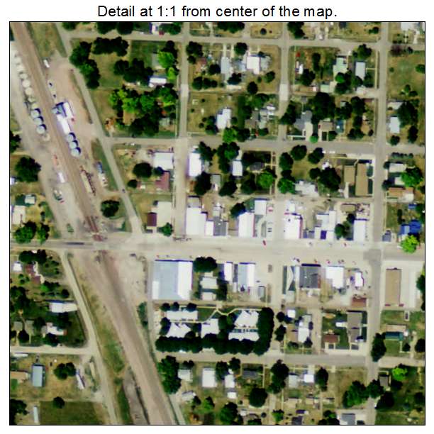 Ansley, Nebraska aerial imagery detail
