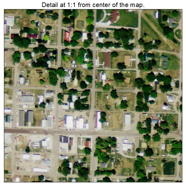 Arcadia, Nebraska aerial imagery detail