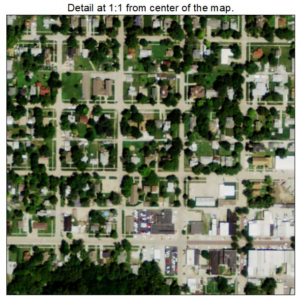 Ashland, Nebraska aerial imagery detail