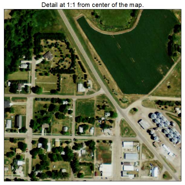 Ashton, Nebraska aerial imagery detail