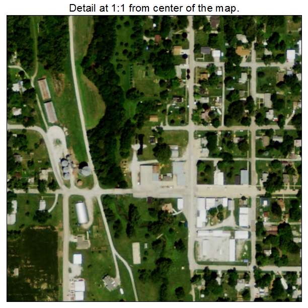 Avoca, Nebraska aerial imagery detail