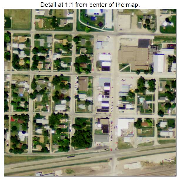 Axtell, Nebraska aerial imagery detail