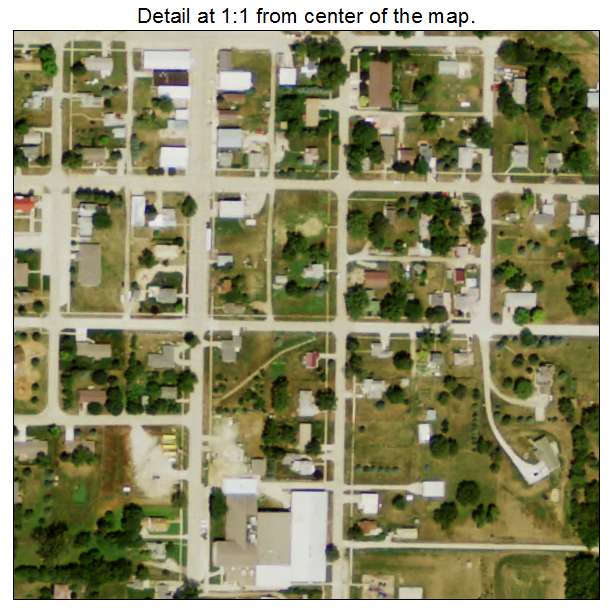 Bancroft, Nebraska aerial imagery detail
