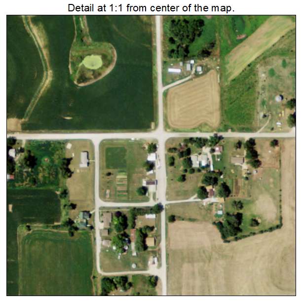 Barada, Nebraska aerial imagery detail