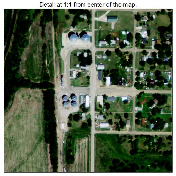 Barneston, Nebraska aerial imagery detail