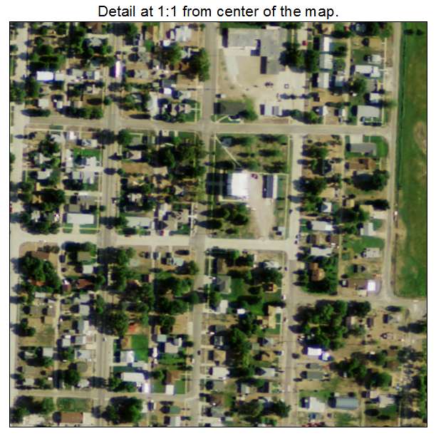 Bassett, Nebraska aerial imagery detail