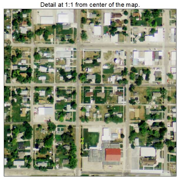 Battle Creek, Nebraska aerial imagery detail