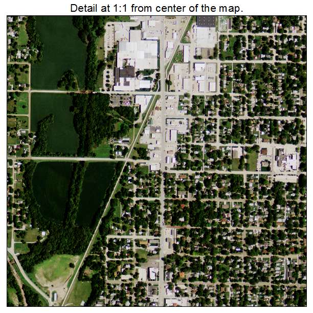 Beatrice, Nebraska aerial imagery detail