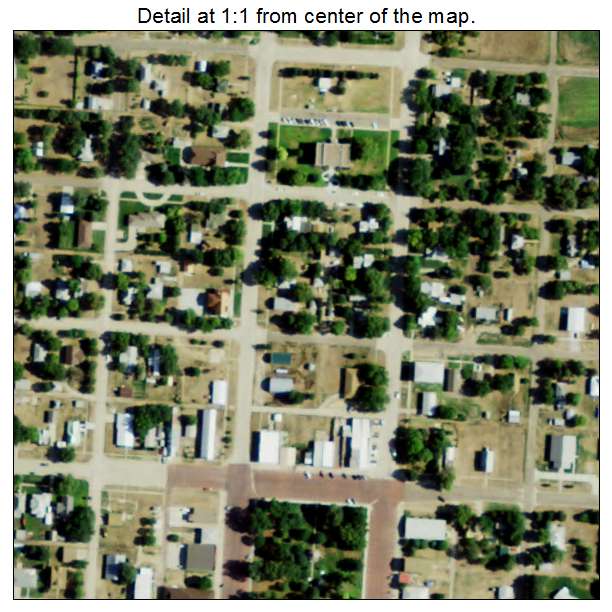 Beaver City, Nebraska aerial imagery detail