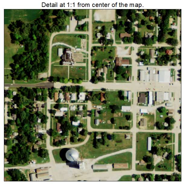 Beaver Crossing, Nebraska aerial imagery detail