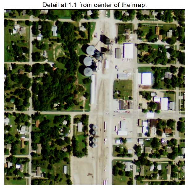 Benedict, Nebraska aerial imagery detail