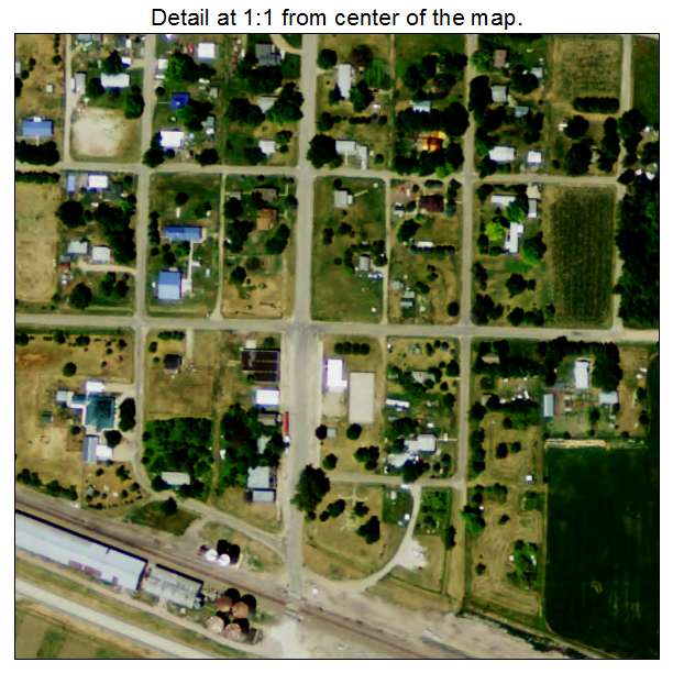 Berwyn, Nebraska aerial imagery detail