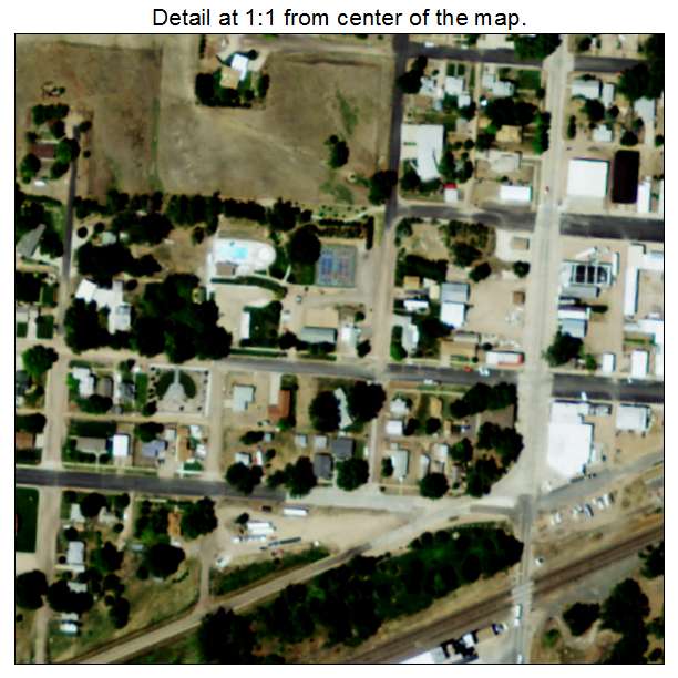 Big Springs, Nebraska aerial imagery detail
