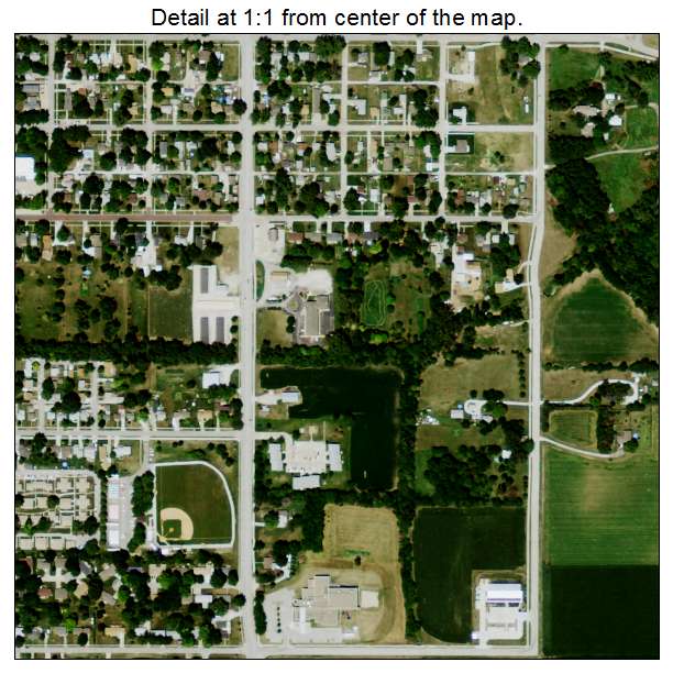 Blair, Nebraska aerial imagery detail