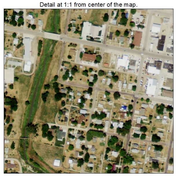 Bloomfield, Nebraska aerial imagery detail