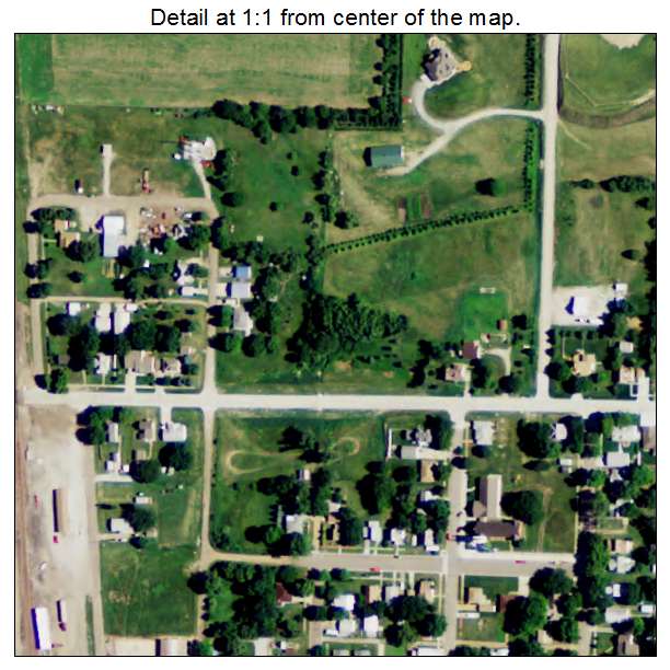 Blue Hill, Nebraska aerial imagery detail