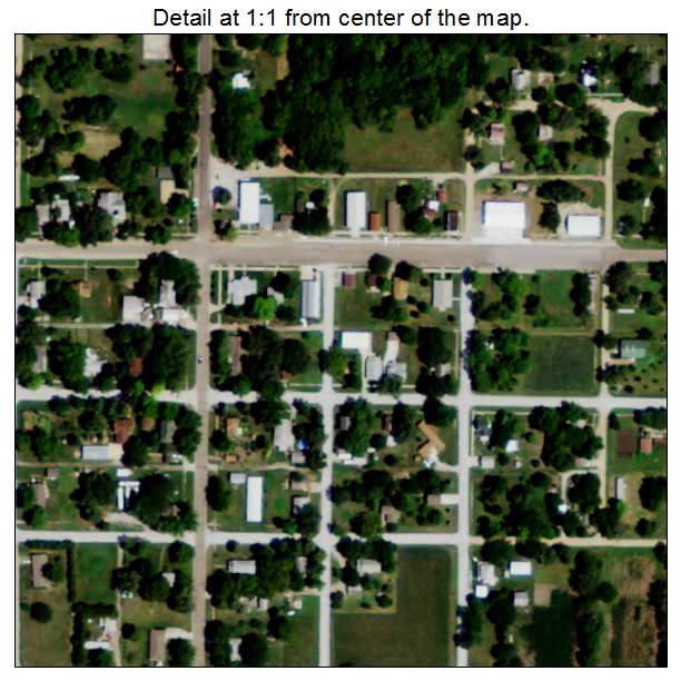 Blue Springs, Nebraska aerial imagery detail