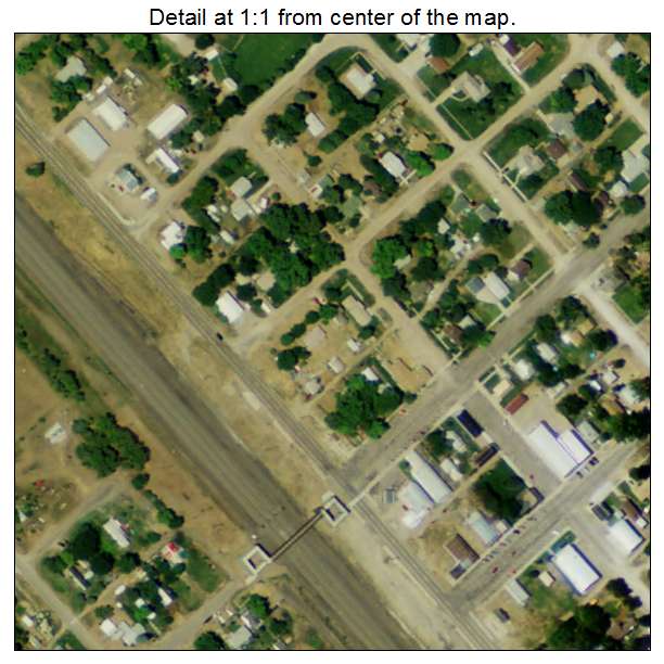 Brady, Nebraska aerial imagery detail