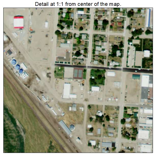 Bridgeport, Nebraska aerial imagery detail