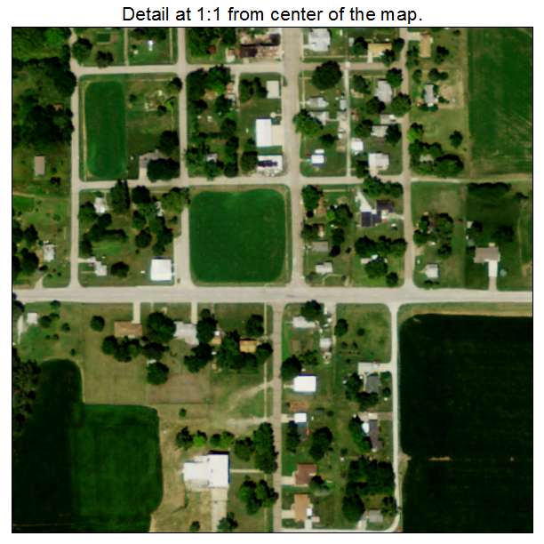 Brock, Nebraska aerial imagery detail