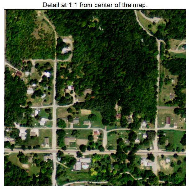 Brownville, Nebraska aerial imagery detail