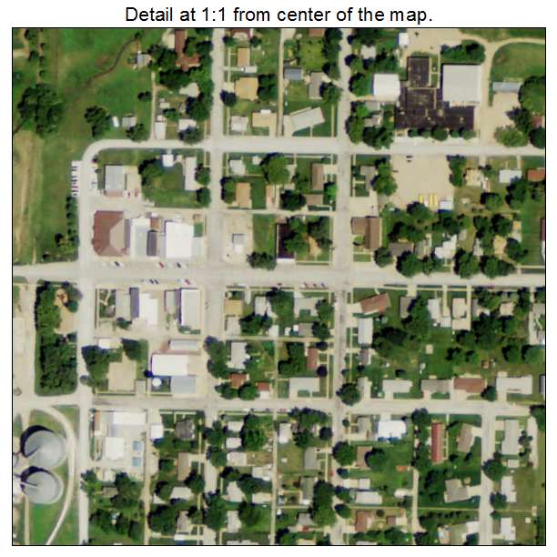 Bruning, Nebraska aerial imagery detail