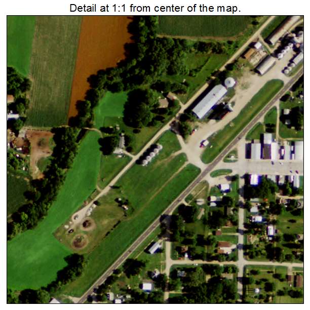 Bruno, Nebraska aerial imagery detail