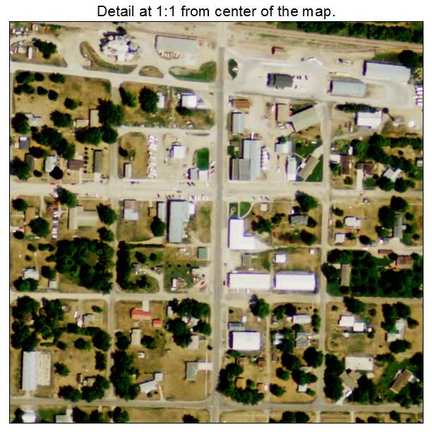 Brunswick, Nebraska aerial imagery detail