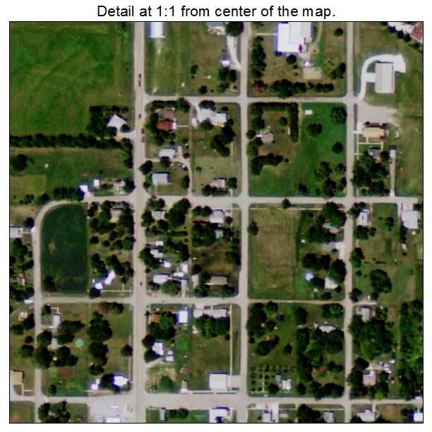 Burchard, Nebraska aerial imagery detail