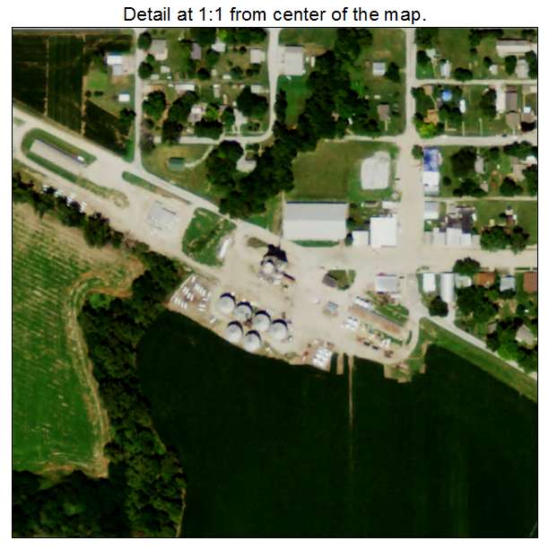 Burr, Nebraska aerial imagery detail