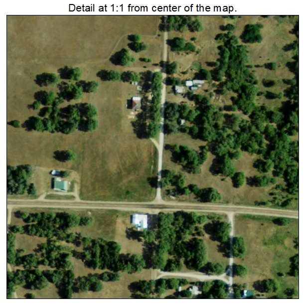 Burton, Nebraska aerial imagery detail