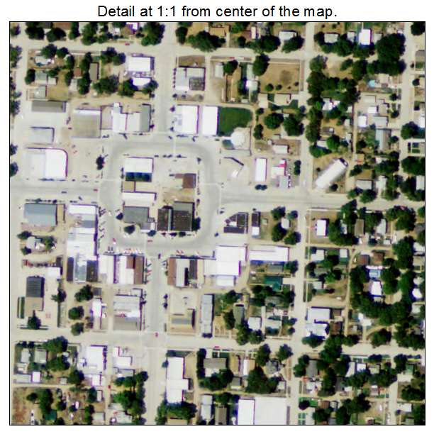 Burwell, Nebraska aerial imagery detail