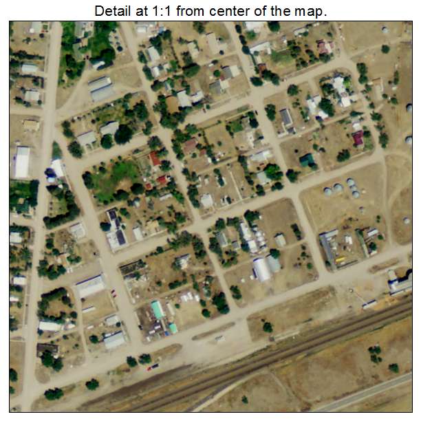 Bushnell, Nebraska aerial imagery detail