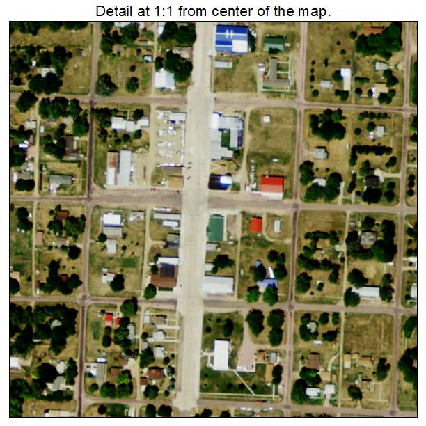 Butte, Nebraska aerial imagery detail