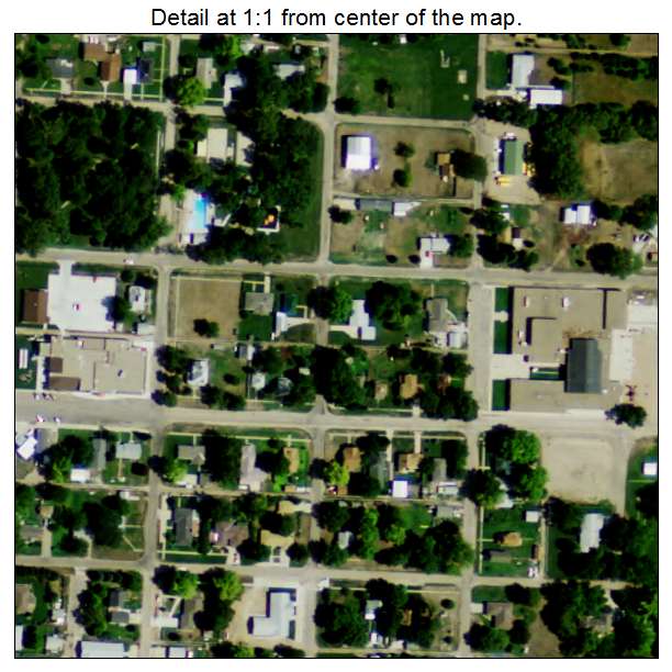 Callaway, Nebraska aerial imagery detail