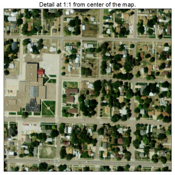 Cambridge, Nebraska aerial imagery detail