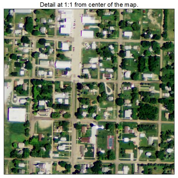 Campbell, Nebraska aerial imagery detail