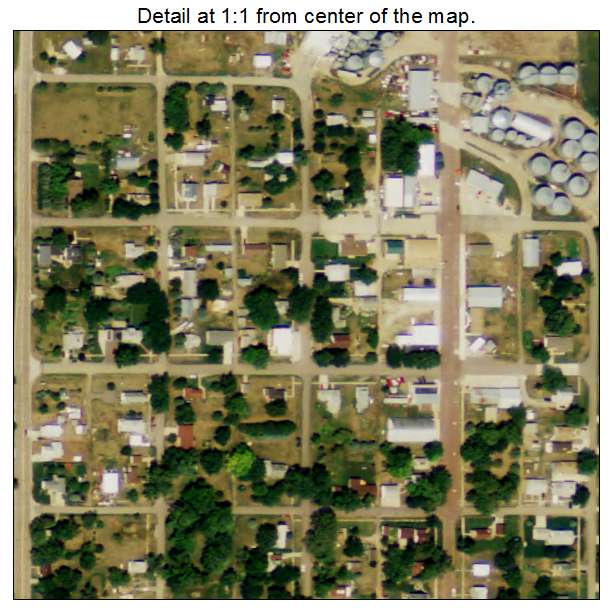 Carroll, Nebraska aerial imagery detail