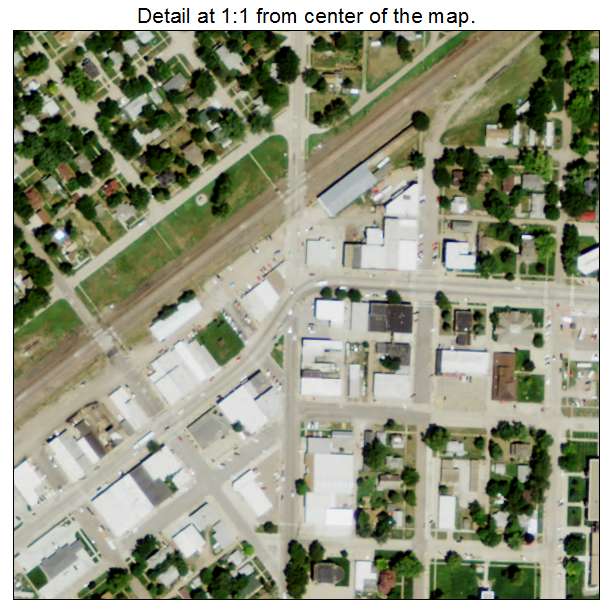 Central City, Nebraska aerial imagery detail