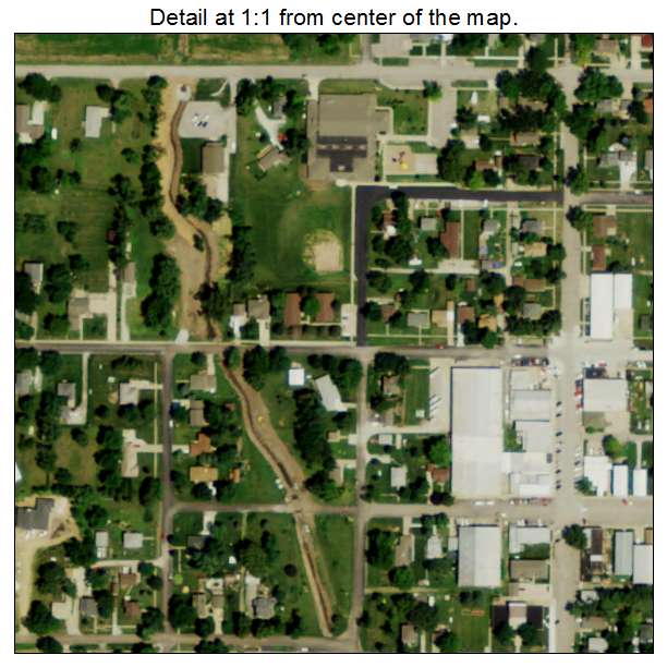 Ceresco, Nebraska aerial imagery detail
