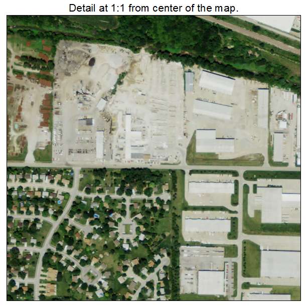 Chalco, Nebraska aerial imagery detail