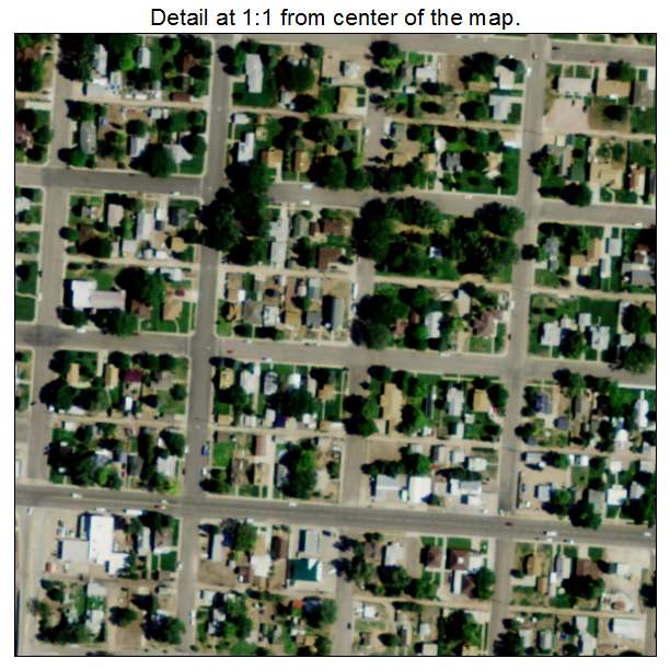 Chappell, Nebraska aerial imagery detail