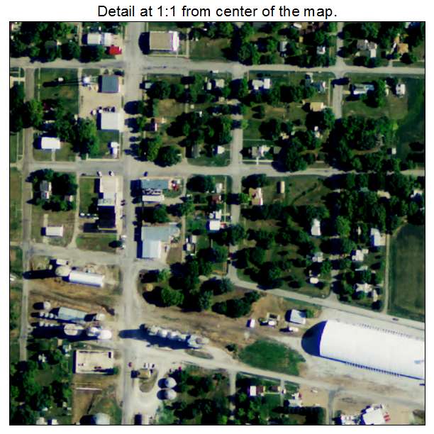 Chester, Nebraska aerial imagery detail