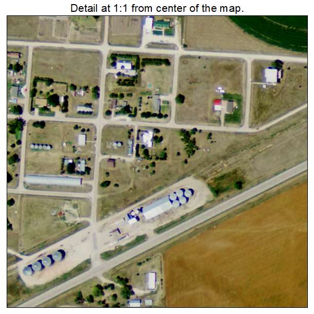Clinton, Nebraska aerial imagery detail
