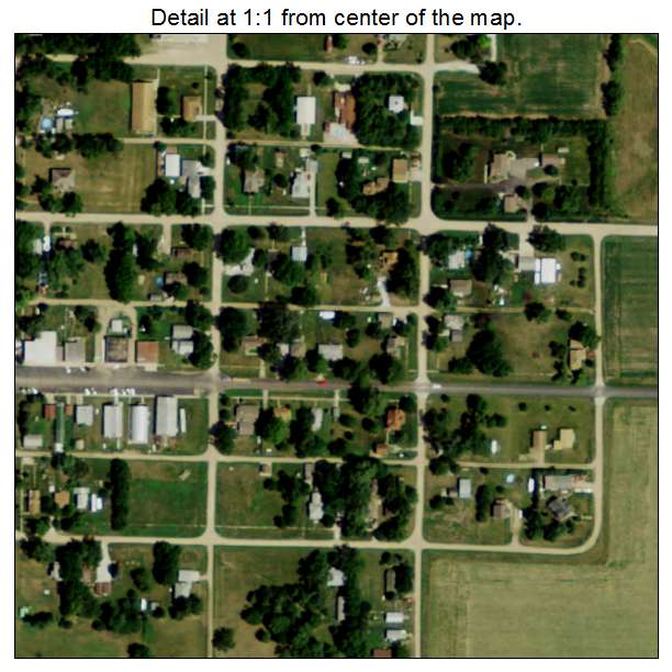 Colon, Nebraska aerial imagery detail