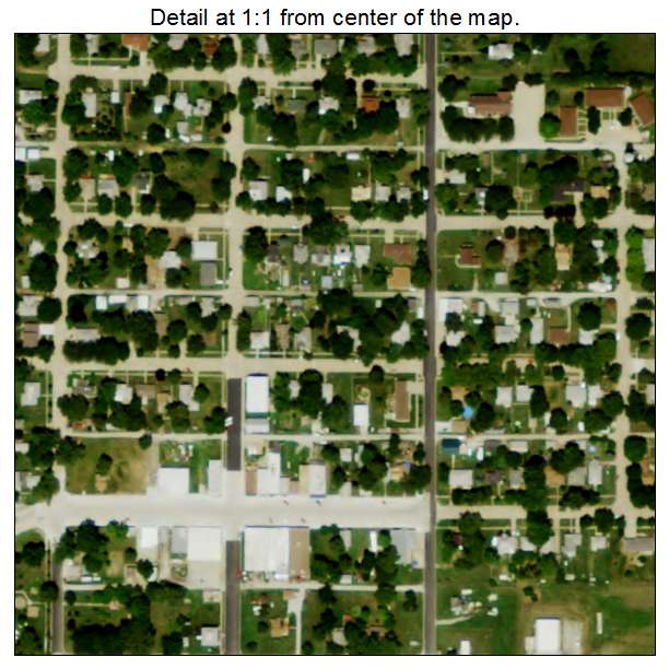 Cook, Nebraska aerial imagery detail