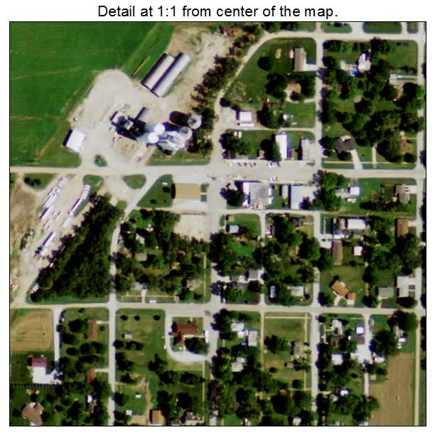 Cordova, Nebraska aerial imagery detail
