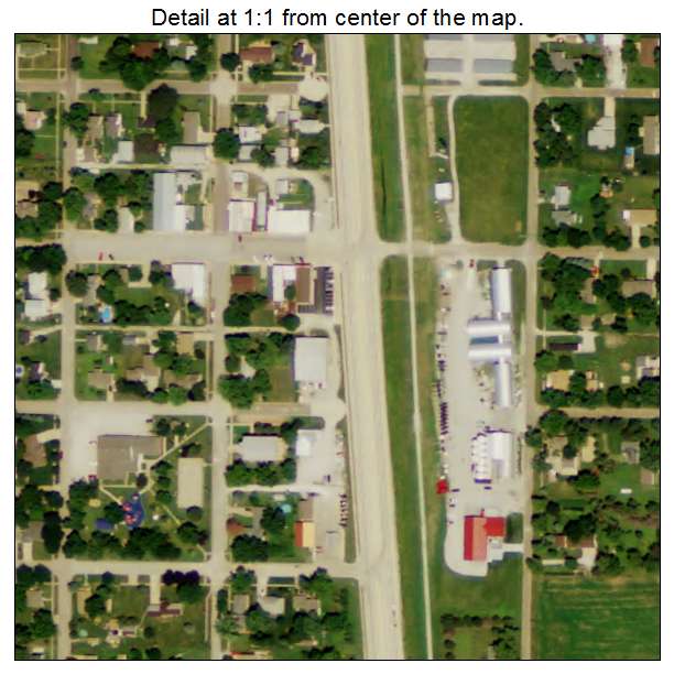 Cortland, Nebraska aerial imagery detail
