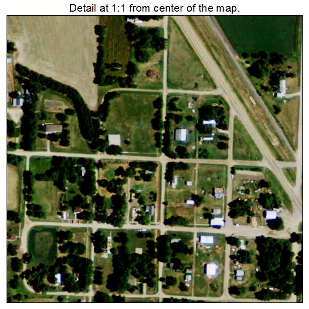 Cotesfield, Nebraska aerial imagery detail